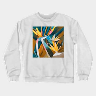 Pastel Birds in Paradise Crewneck Sweatshirt